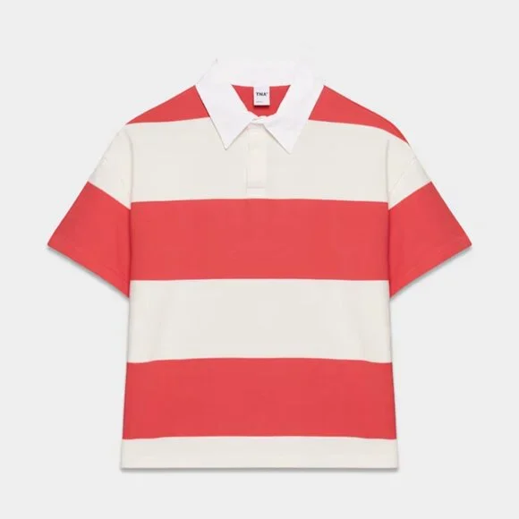 NWT Aritzia TNA Lomu Polo T-shirt XL - Picture 7 of 10